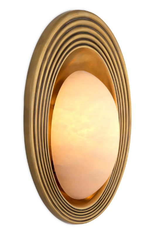 Modern Alabaster Wall Lamp | Eichholtz Savono | Oroatrade.com