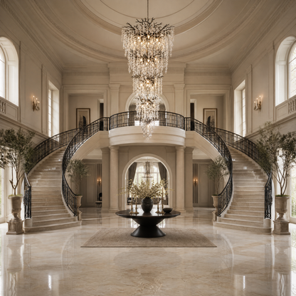 118" Cascading Crystal Tree Branch Chandelier