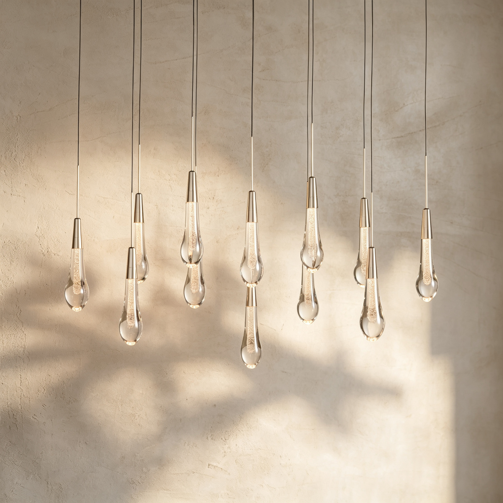 Soltaire Linear Chandelier 37"50"70"