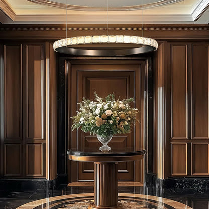 Eveen Single-Ring Crystal Chandelier