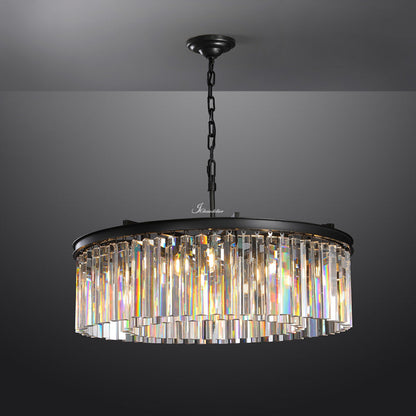 JC French Classicm Series K9 Crystal Round / Linear Chandelier