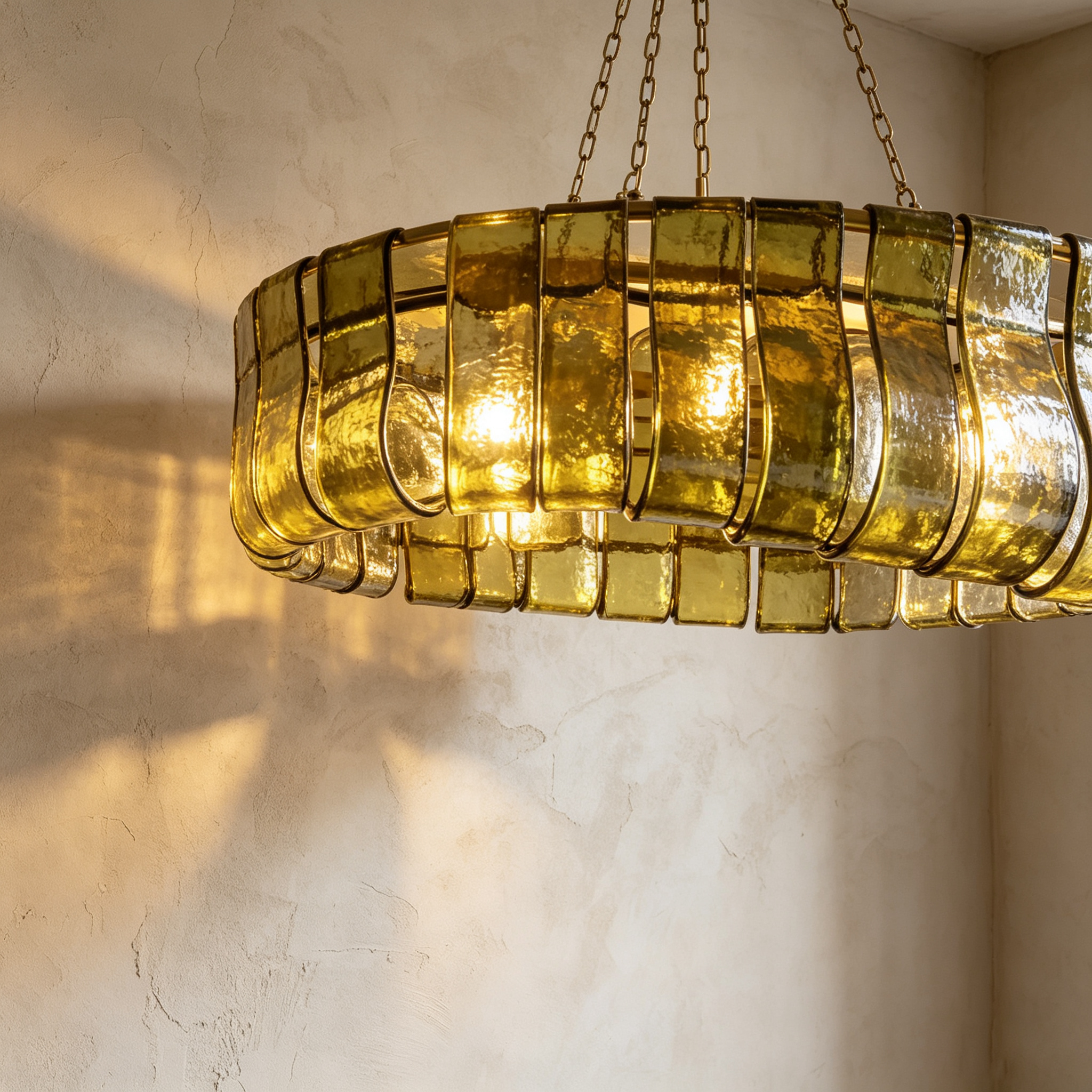Glacien Oval Chandelier 54"W/65"W