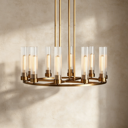 Andreas Round Chandelier 10/12 Light