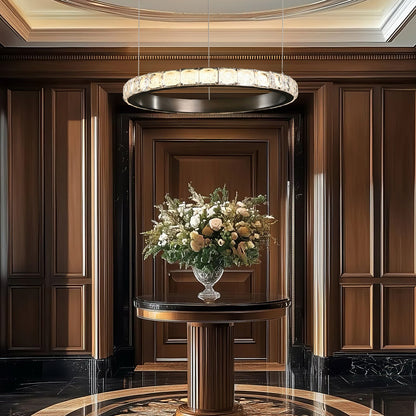 Eveen Single-Ring Crystal Chandelier