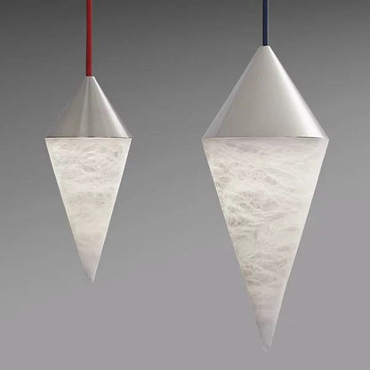 Hannah Alabaster Chandelier, Simple Pendant Light