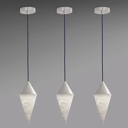Hannah Alabaster Chandelier, Simple Pendant Light
