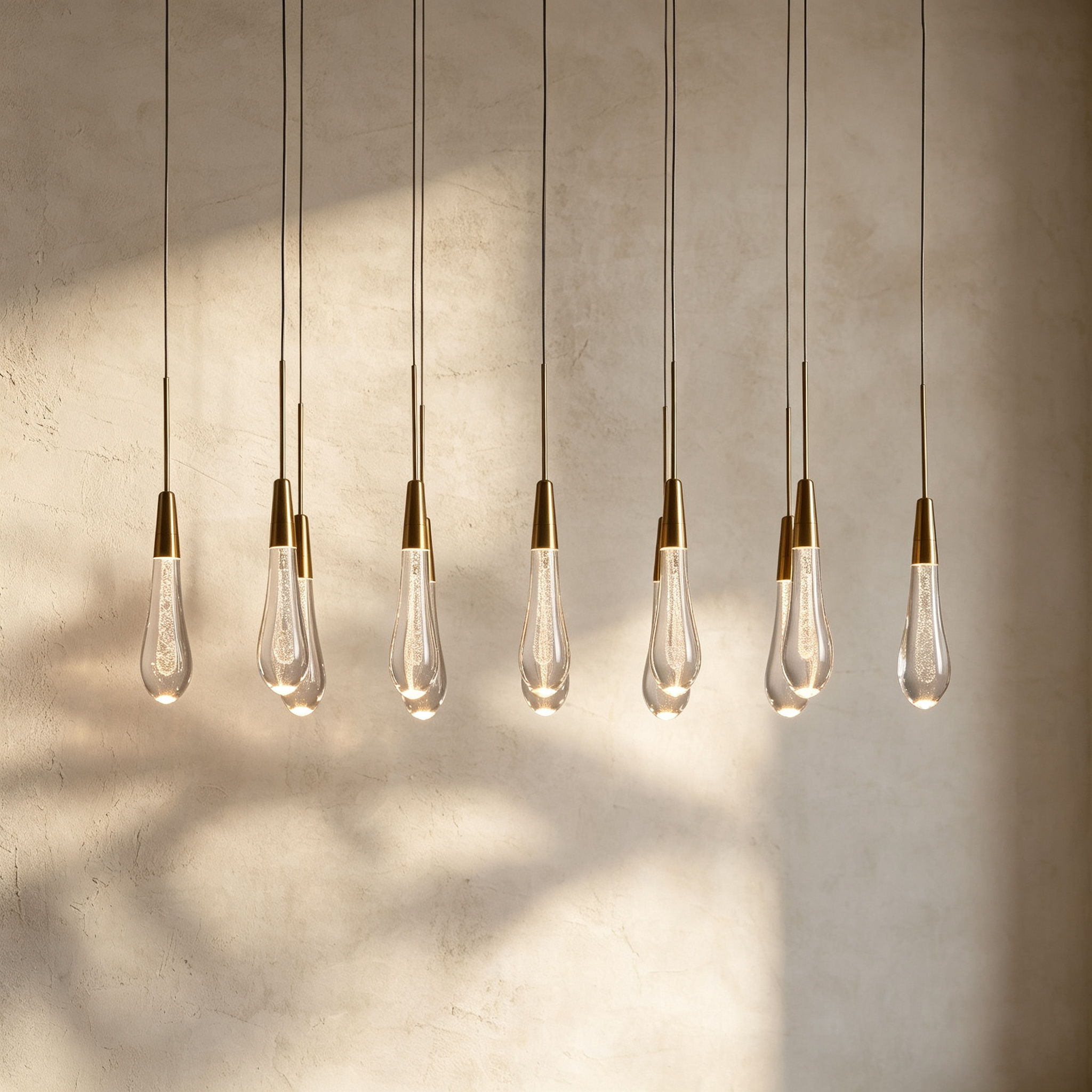 Soltaire Linear Chandelier 37"50"70"