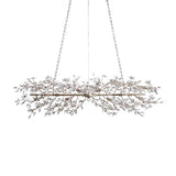 Fiore Crystal Flowers Creative Linear Chandelier 43", 51", 68"