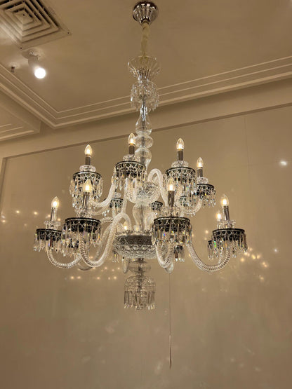 Elegant Crystal Chandelier in Italian Style for Bedroom and Living Room