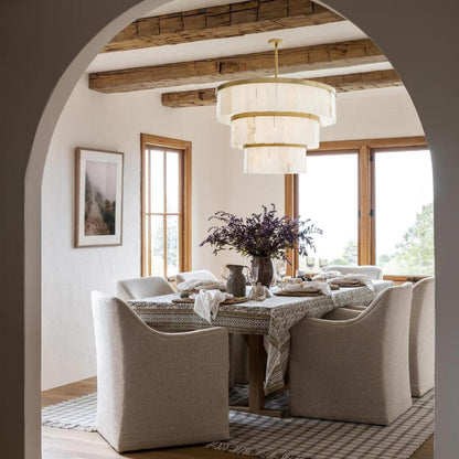 Windham Alabaster 3 Tier Chandelier