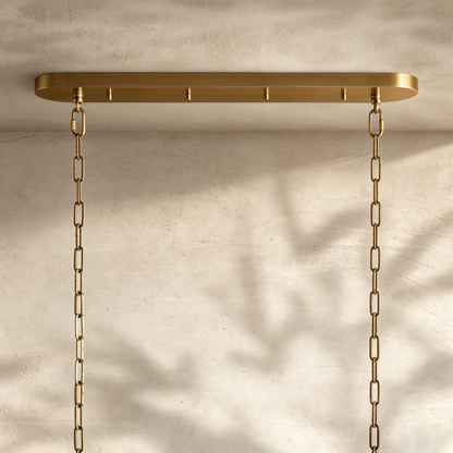 Glacien Oval Chandelier 54"W/65"W