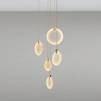 Nirvana Marble disc Round Chandelier