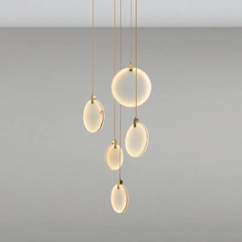 Nirvana Marble disc Round Chandelier
