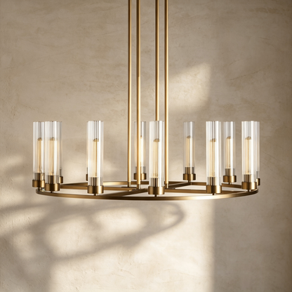 Andreas Round Chandelier 10/12 Light