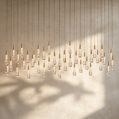 Soltaire Linear Chandelier 37"50"70"