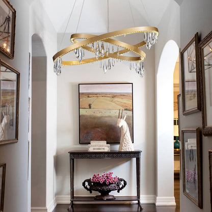 Celia Crystal Ring Chandelier 31.5"