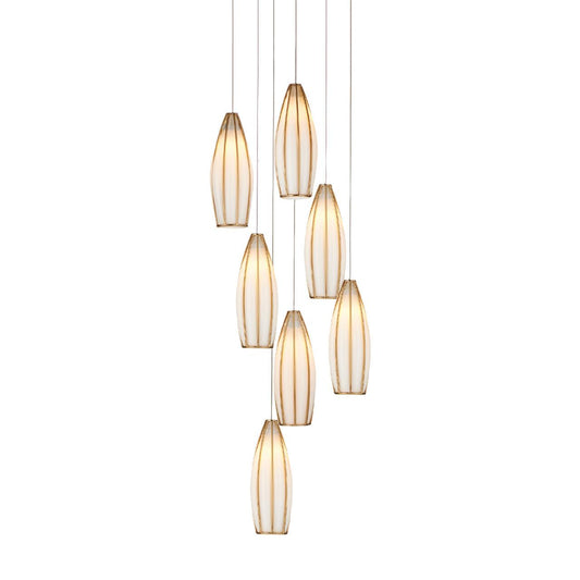 Parysh 7-Light Round Multi-Drop 13'' Chandelier