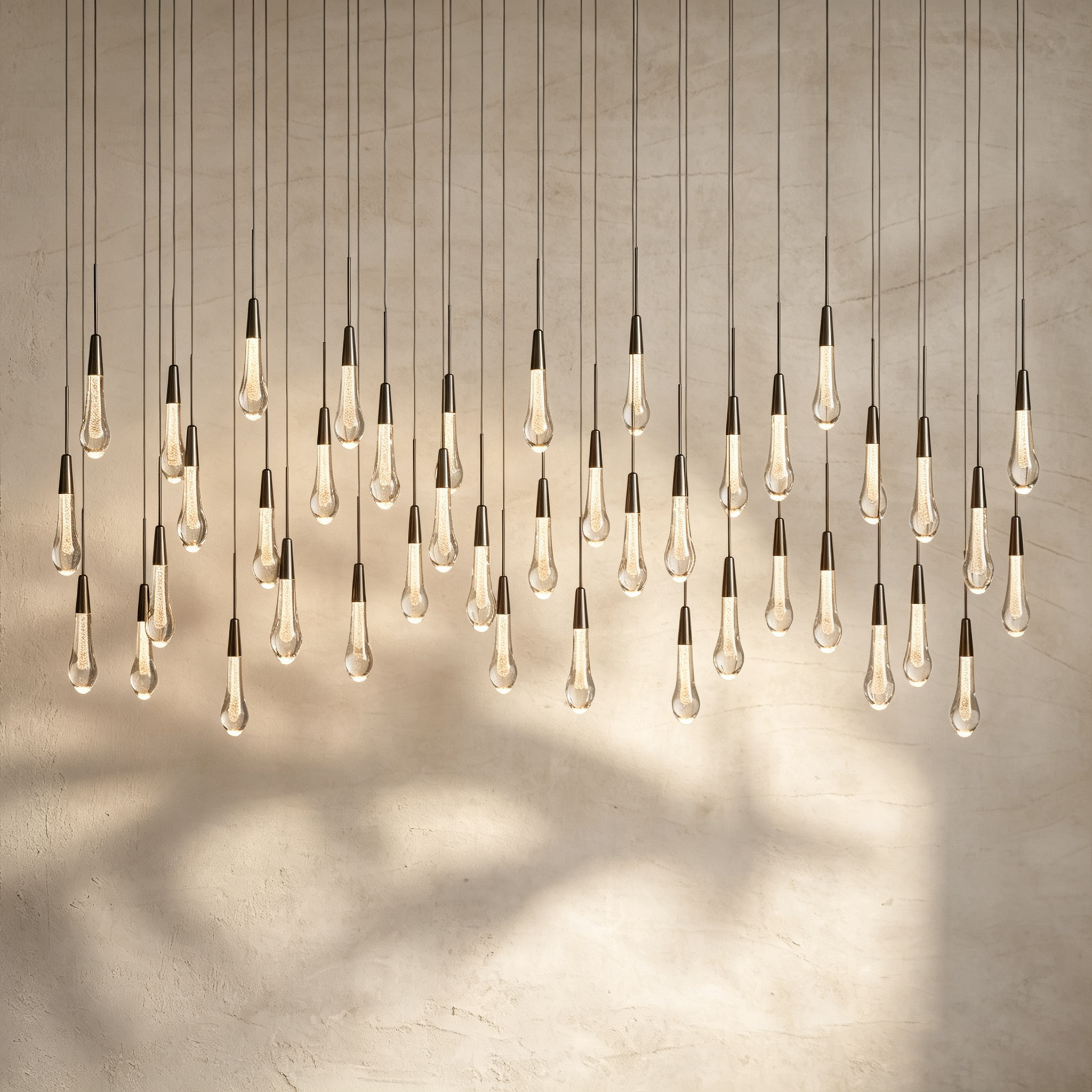 Soltaire Linear Chandelier 37"50"70"