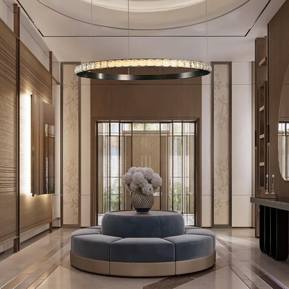Eveen Single-Ring Crystal Chandelier