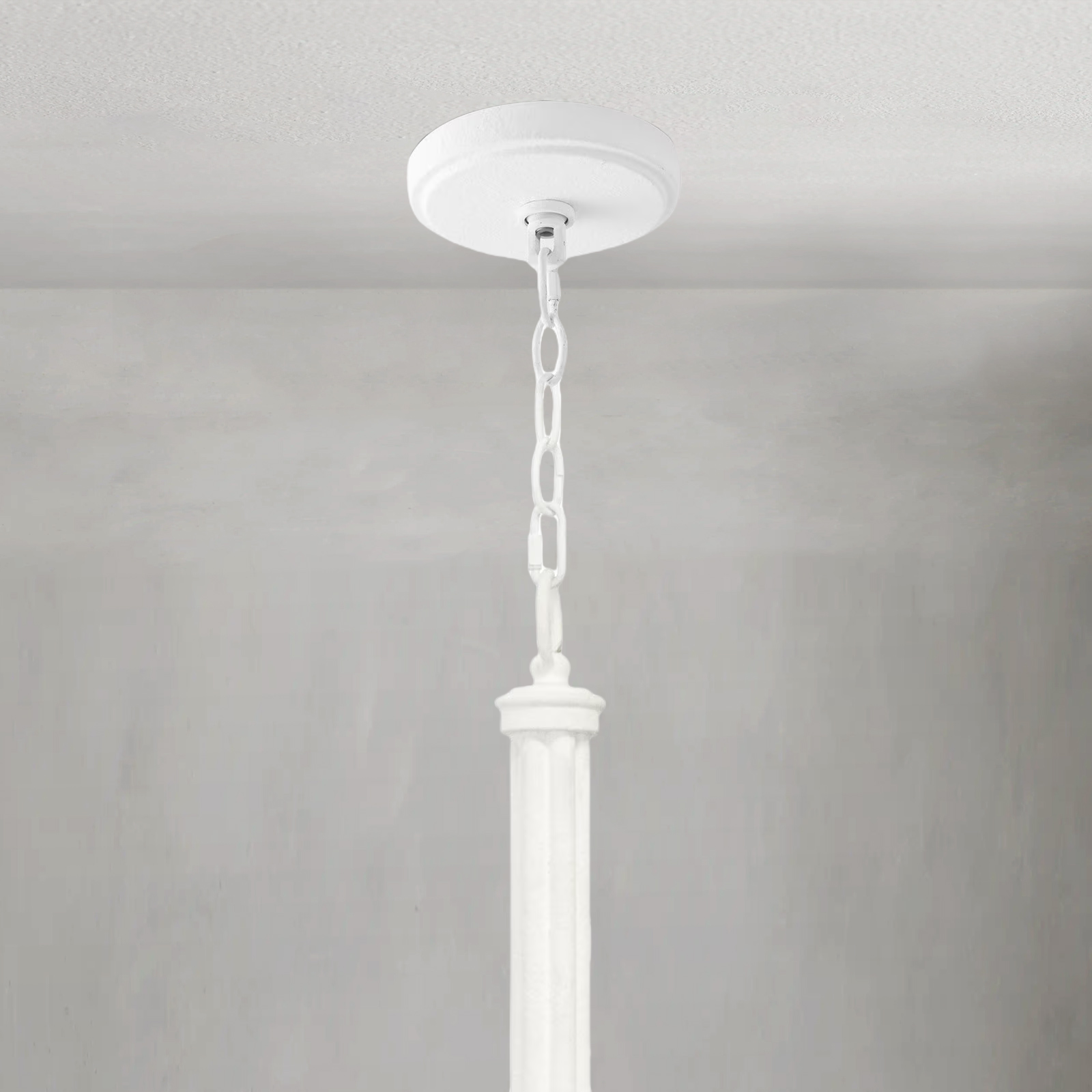 Fontara White Reed Chandelier