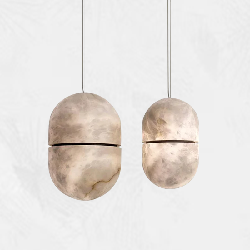 Culoud Alabaster Symmetry Mini Pendant Light