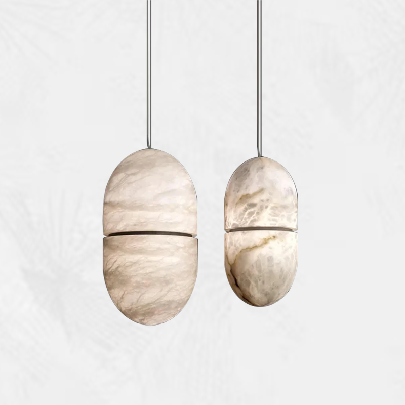 Culoud Alabaster Symmetry Mini Pendant Light