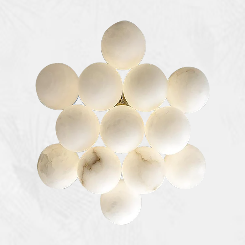 Culoud Modern Pearl Alabaster Ball Pendant Light