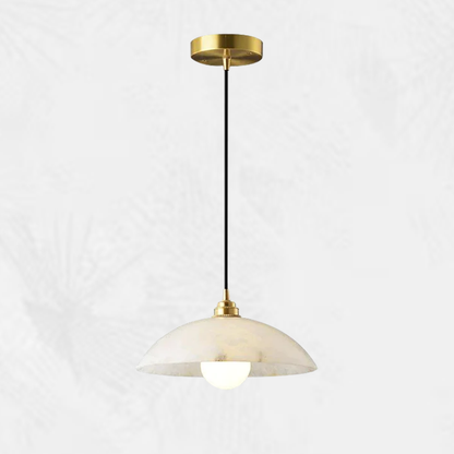 Culoud Alabaster Dome Pendant Light
