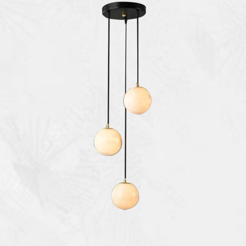 Culoud Alabaster Global Pendant Chandelier