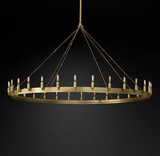 Camilo Vintage Filament Round Chandelier 63"