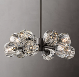 Bouble Modern Crystal Clear Glass Round Chandelier 24"