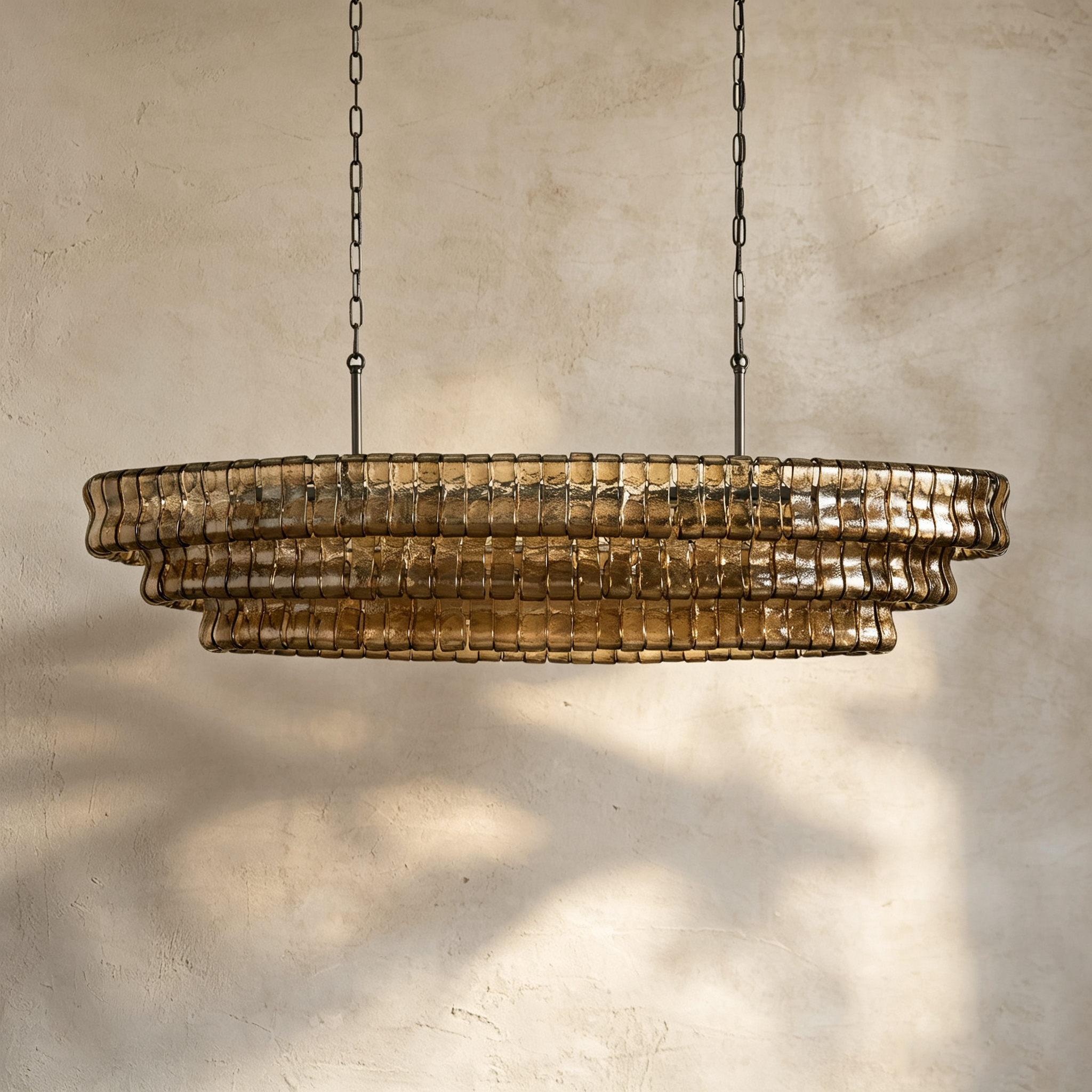 Glacien Oval Chandelier 54"W/65"W