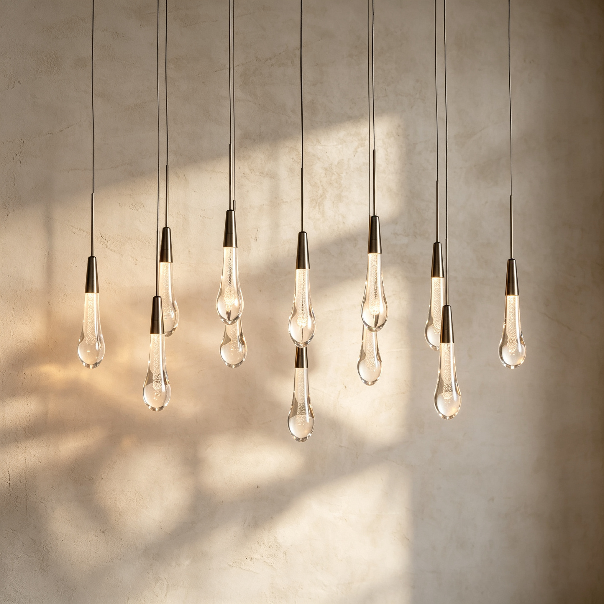 Soltaire Linear Chandelier 37"50"70"