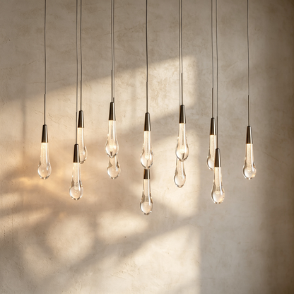 Soltaire Linear Chandelier 37"50"70"