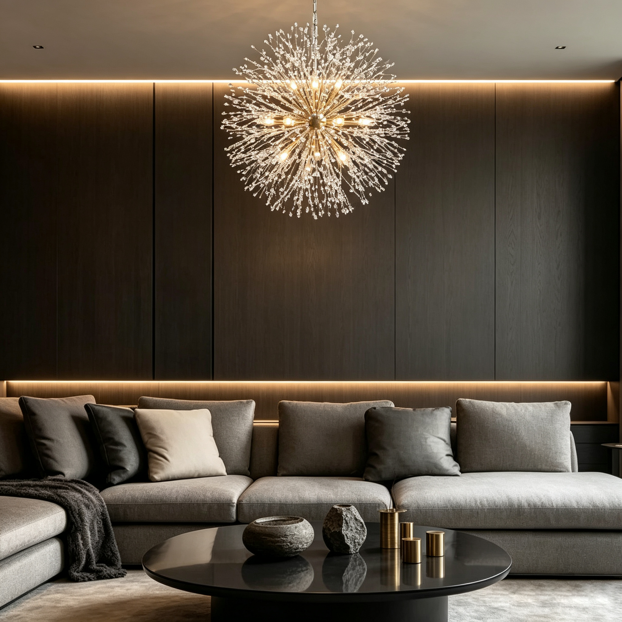 Dandelion Round Chandelier 22"30"43"