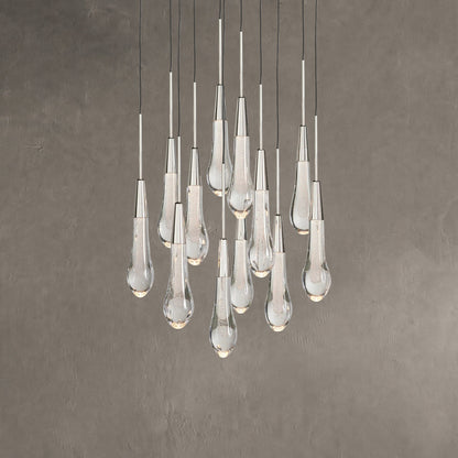 Soltaire Round Chandelier 17" 24" 36“ 58“