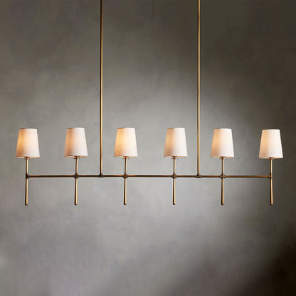 Denise Rhodes Linear Chandelier 5 Light / 6 Ligth