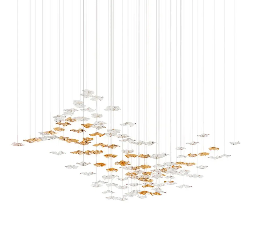 70" * 35.5" Sand Sea Chandelier