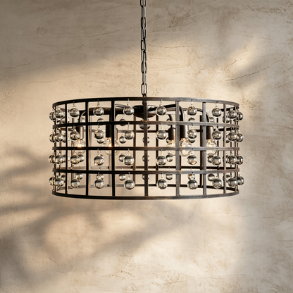 La Cage Round Chandelier 6/8/12 Light