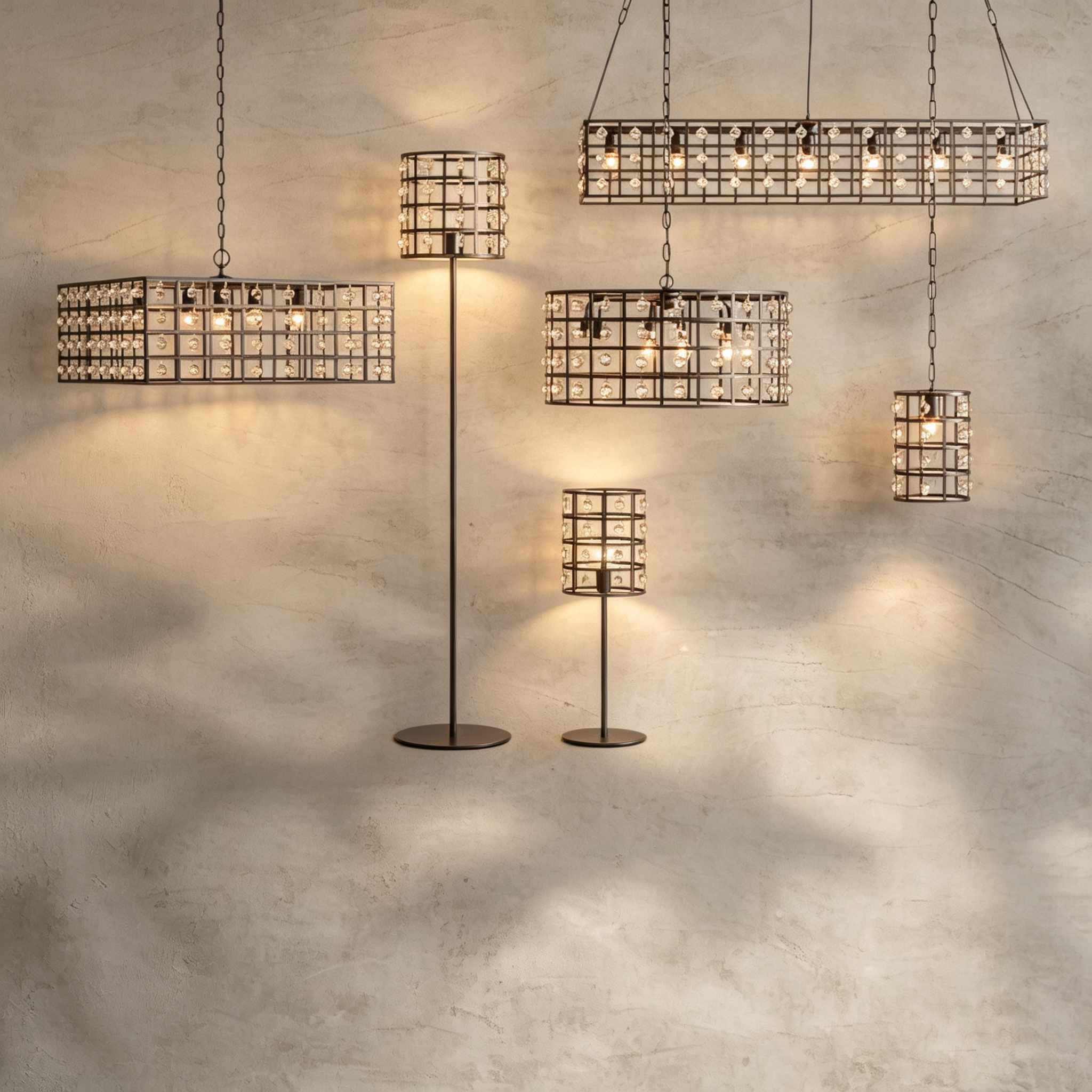 La Cage Round Chandelier 6/8/12 Light