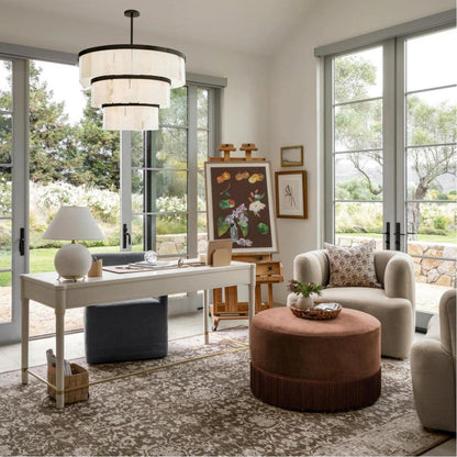 Windham Alabaster 3 Tier Chandelier