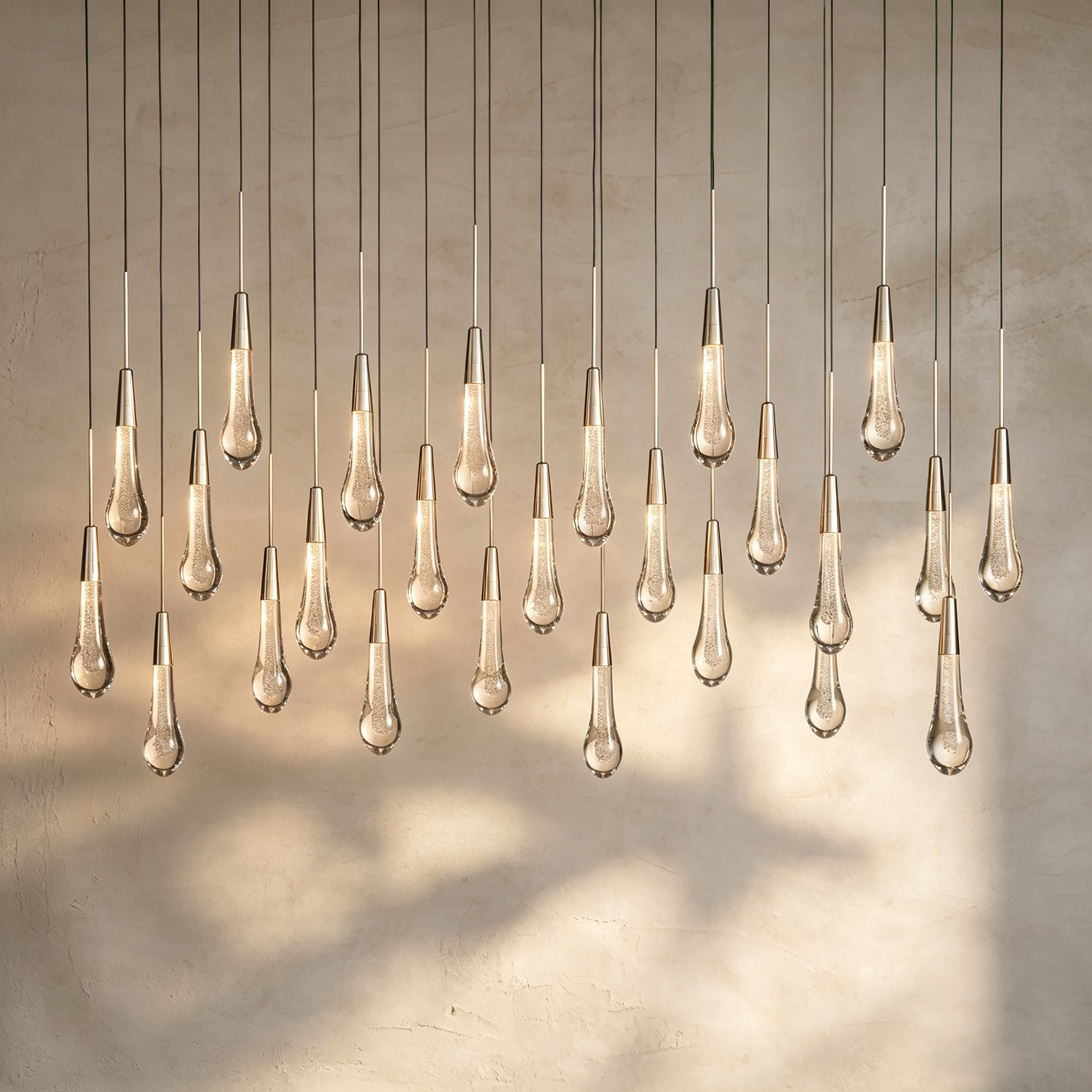 Soltaire Linear Chandelier 37"50"70"