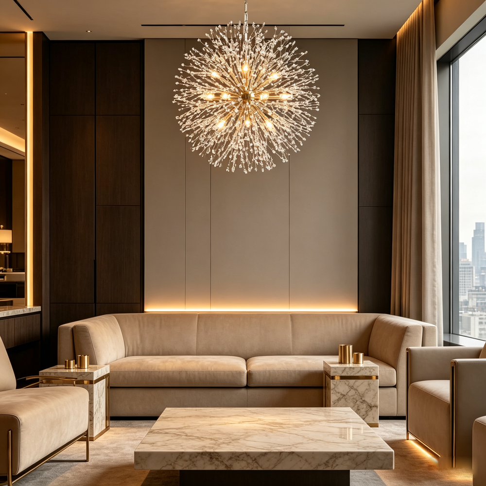 Dandelion Round Chandelier 22"30"43"