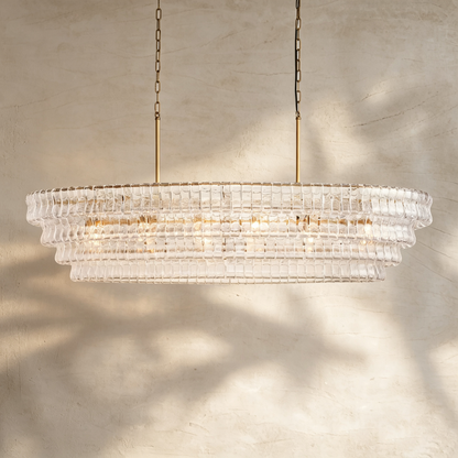 Glacien Oval Chandelier 54"W/65"W