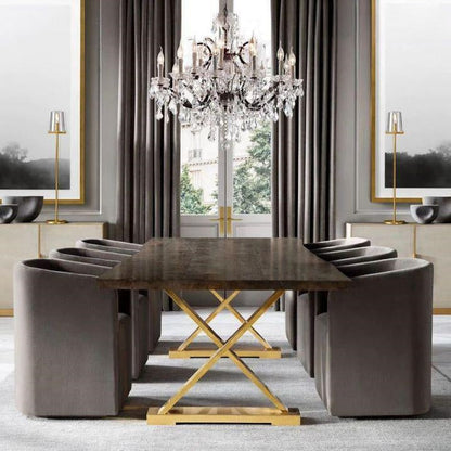 19th C. Rochelle Iron & Crystal Round Chandelier 28"