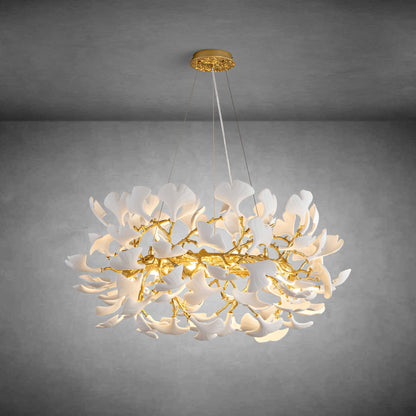 Ginkgo Leaf Branch Chandelier