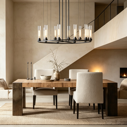 Andreas Round Chandelier 10/12 Light