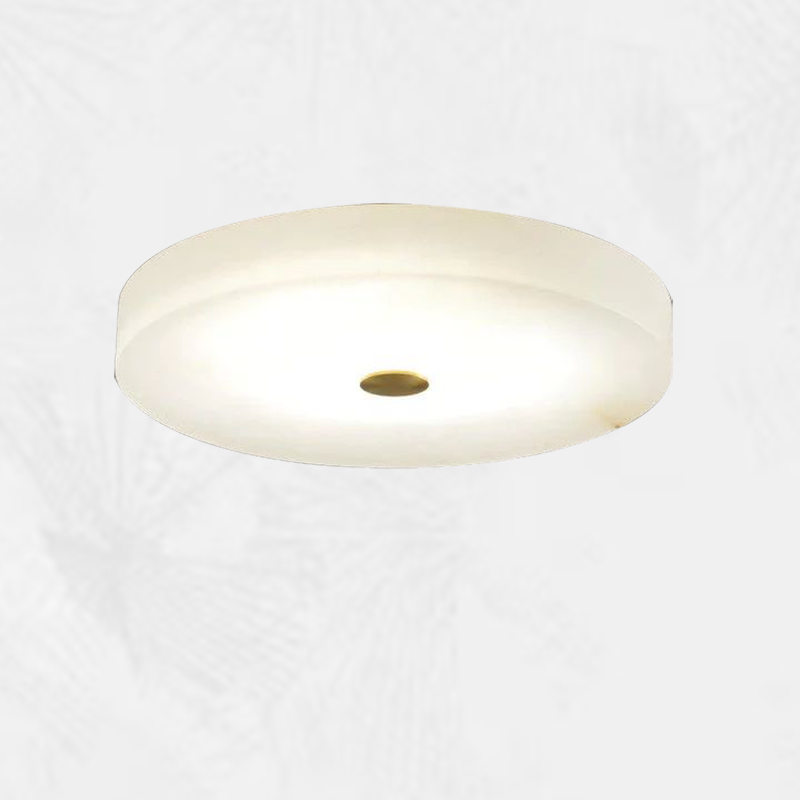 Culoud Modern Round Alabaster Flush Mounted chandelier