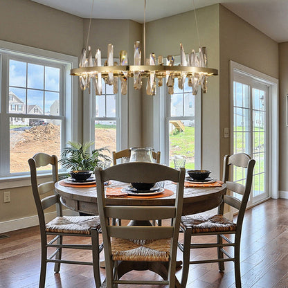 Mira Ring Crystal Chandelier