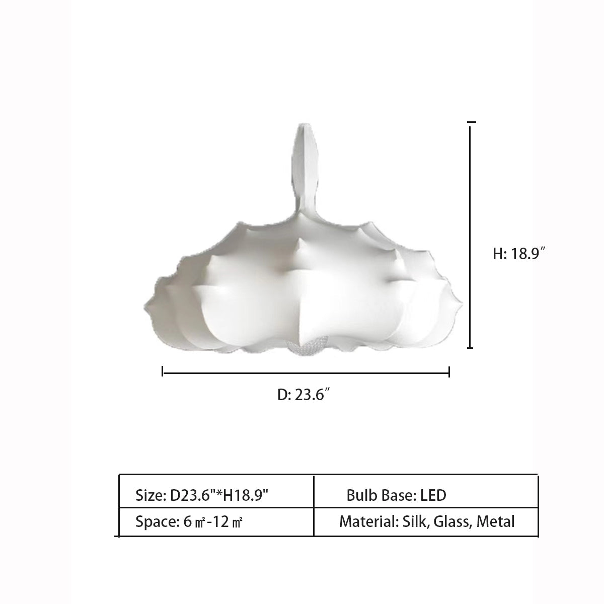 D23.6"*H18.9" D31.5"*H24.4" D43.3"*H33.5"
